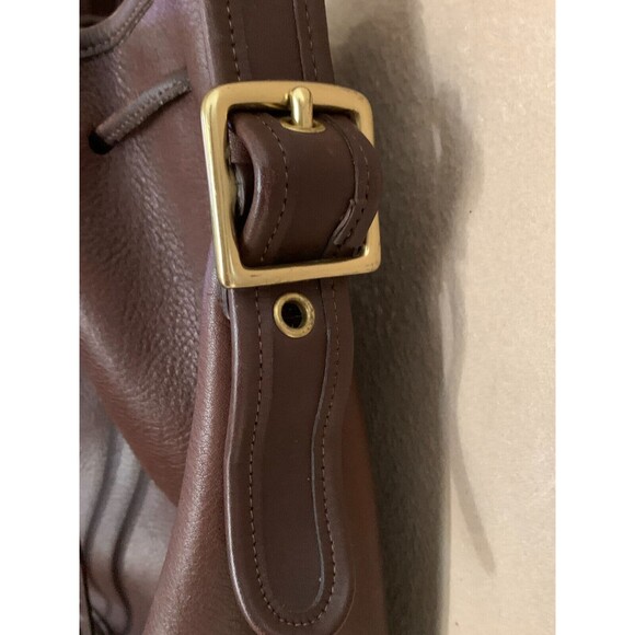 VTG COACH Bucket Bag 9952 Lula's Legacy Brown Leather Drawstring Shoulder Bag - Picture 3 of 9